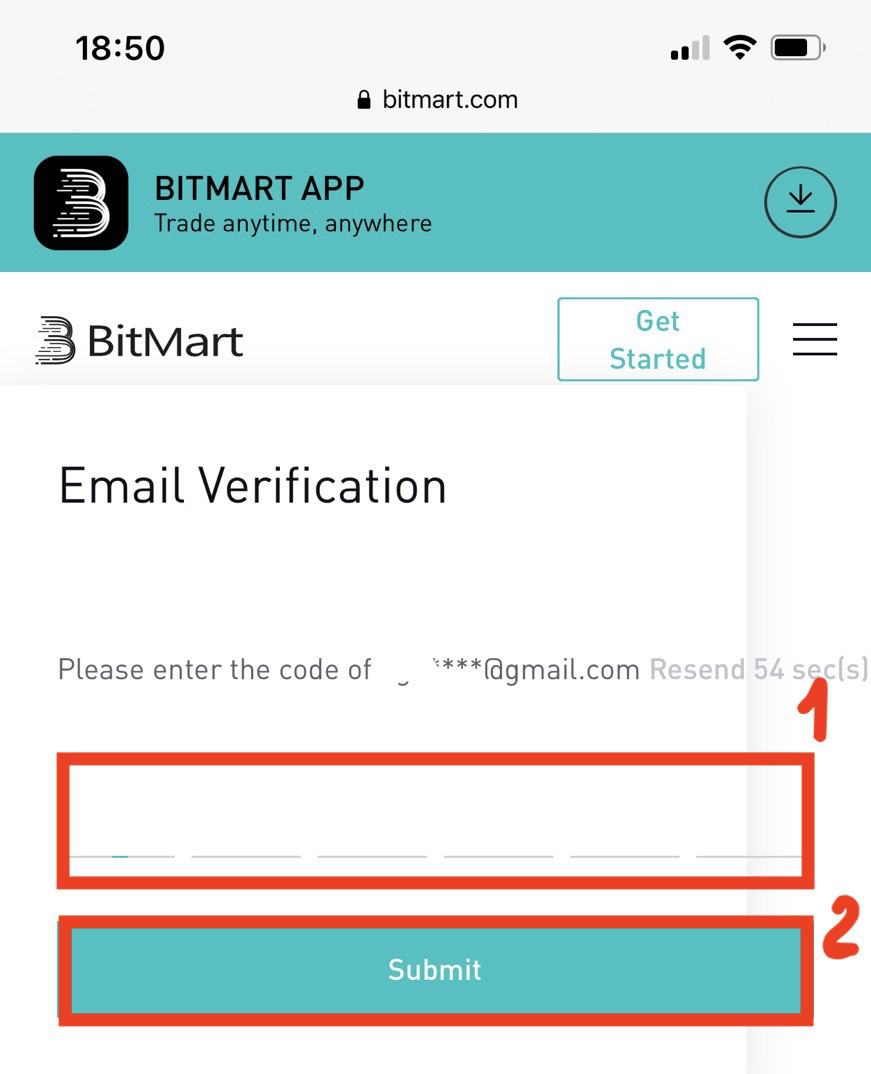 Cách tạo tài khoản và đăng ký trong BitMart
