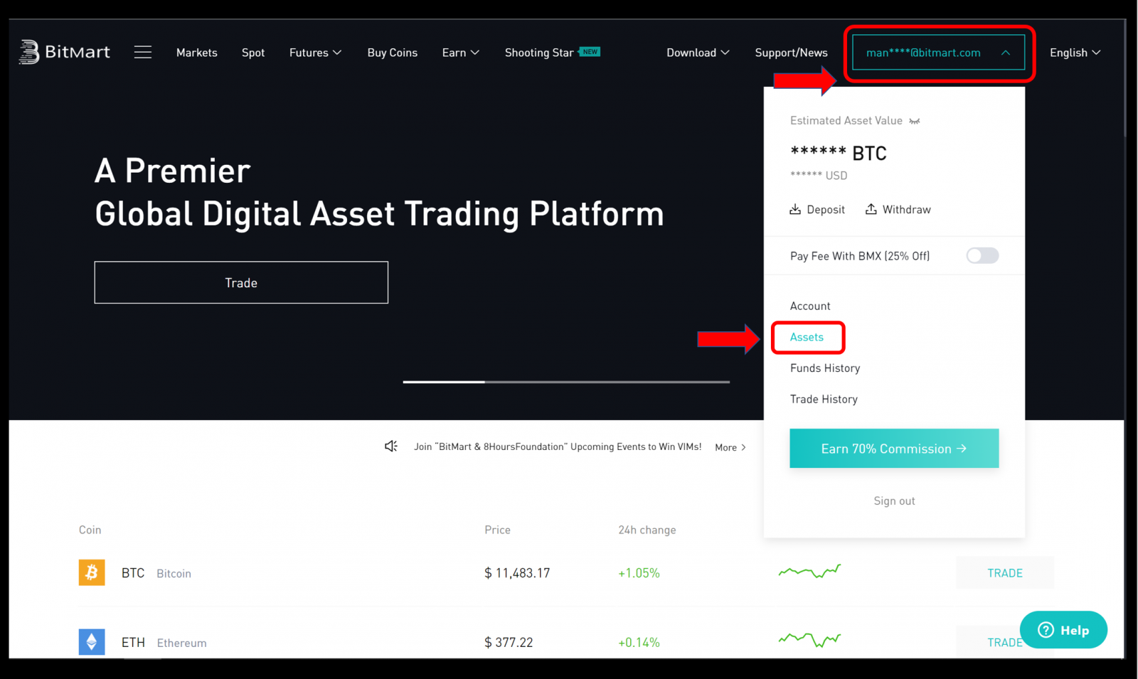 How to Register and Verify Account in BitMart